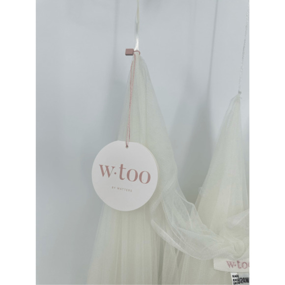 Anthropologie BHLDN Watters Danbury Tulle A Line Bridal Overskirt Mesh 22W Ivory - Picture 8 of 8